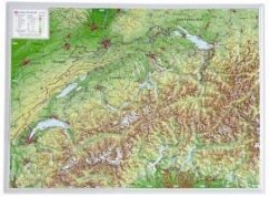 Schweiz, Reliefkarte, Klein. Switzerland - Markgraf, André; Engelhardt, Mario