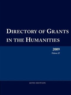 Directory of Grants in the Humanities 2009 Volume 2 - Schafer, Ed. S. Louis S.; Schafer, Anita