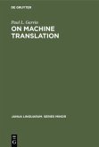 On Machine Translation