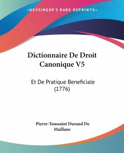 Dictionnaire De Droit Canonique V5