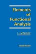 Elements of Functional Analysis - Bild 1