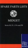 MG MIDGET Spare Parts Lists