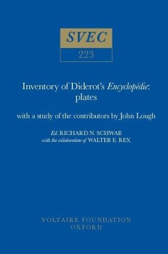 Inventory of Diderot's Encyclopédie: Plates - Schwab, Richard N; Rex, Walter E; Lough, John