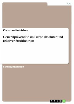 Generalprävention im Lichte absoluter und relativer Straftheorien - Heinichen, Christian