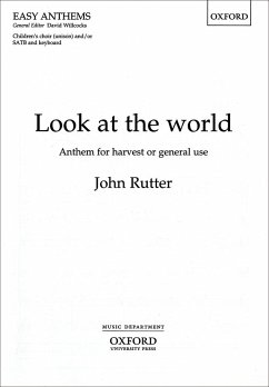 Look at the World Anthem for mixed chorus and piano (organ) score