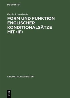 Form und Funktion englischer Konditionalsätze mit ¿if¿ - Lauerbach, Gerda