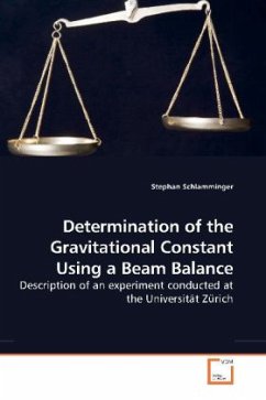 Determination of the Gravitational Constant Using a Beam Balance - Schlamminger, Stephan