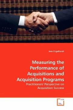 Measuring the Performance of Acquisitions and Acquisition Programs - Engelhardt, Jens