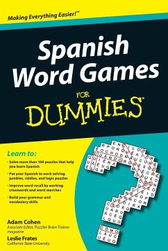 Spanish Word Games for Dummies - Cohen, Adam; Frates, Leslie