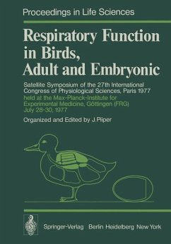 Respiratory Function in Birds, Adult and Embryonic. Satellite symposium of the 27. International Congress of Physiological Sciences, Paris 1977. Held at the Max-Planck-Institute for Experimental Medicine, Göttingen (FRG), July 28 - 30, 1977. Organized and Edited by Johannes Piiper.