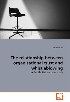 Cover The relationship between organisational trust and whistleblowing