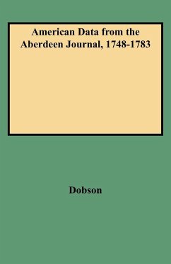 American Data from the Aberdeen Journal, 1748-1783