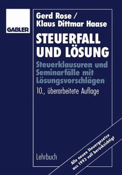 Steuerfall und Lösung - Haase, Klaus Dittmar