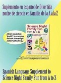 Spanish Supplement to Science Night Family Fun from A to Z