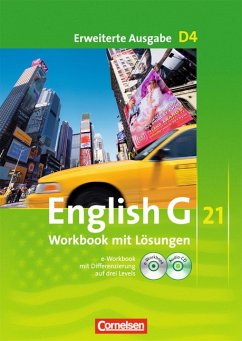 English G21, D4, Workbook mit Lösungen, Erweiterte Ausgabe, e-Workbook mit Differenzierung auf drei Levels, 2 CDs - Jennifer Seidl