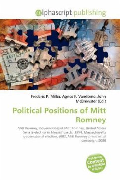 Political Positions of Mitt Romney