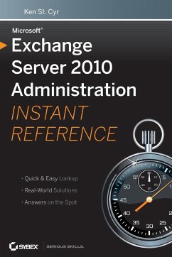 Exchange Server 2010 Admin Instant Ref - St. Cyr, Ken