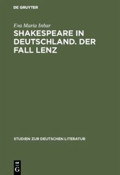 Shakespeare in Deutschland. Der Fall Lenz - Inbar, Eva Maria