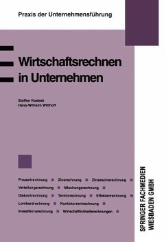 Wirtschaftsrechnen in Unternehmen - Kosbab, Steffen; Witthoff, Hans-Wilhelm