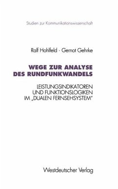 Cover Wege zur Analyse des Rundfunkwandels