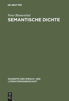 Semantische Dichte - Blumenthal, Peter