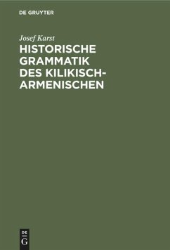 Cover Historische Grammatik des Kilikisch-Armenischen