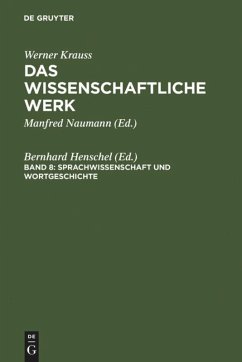 Sprachwissenschaft und Wortgeschichte