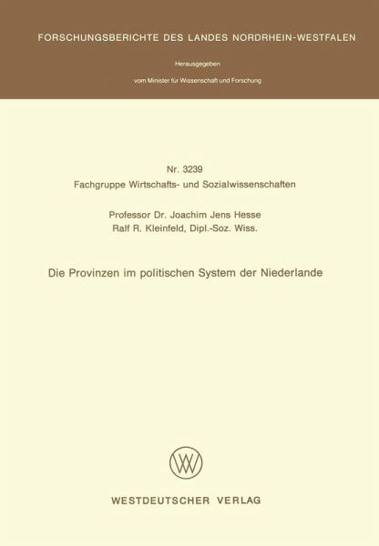 Die Provinzen im politischen System der Niederlande