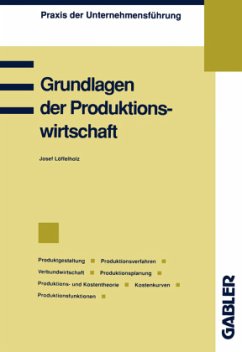 Grundlagen der Produktionswirtschaft - Löffelholz, Josef