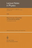 Macroscopic Properties of Disordered Media