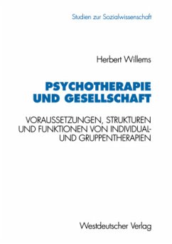 Psychotherapie und Gesellschaft - Willems, Herbert