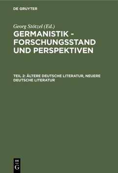 Cover Ältere Deutsche Literatur, Neuere Deutsche Literatur