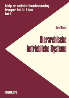 Hierarchische betriebliche Systeme - Rieper, Bernd