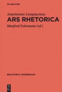 Ars Rhetorica - Anaximenes Lampsacenus