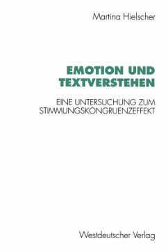 Emotion und Textverstehen - Hielscher, Martina