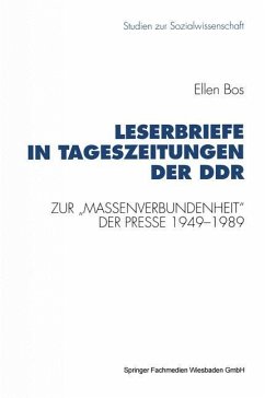 Leserbriefe in Tageszeitungen der DDR - Bos, Ellen