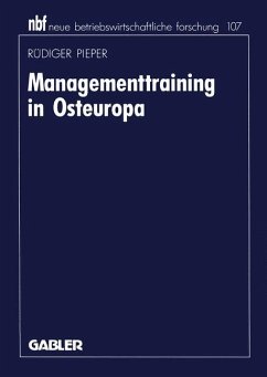 Managementtraining in Osteuropa - Pieper, Rüdiger