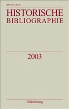 Historische Bibliographie - Hinz, Hans-Martin (Hrsg.)