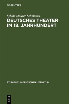 Deutsches Theater im 18. Jahrhundert - Maurer-Schmoock, Sybille