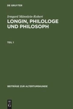 Cover Longin, Philologe und Philosoph