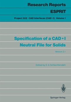 Specification of a CAD*I Neutral File for Solids