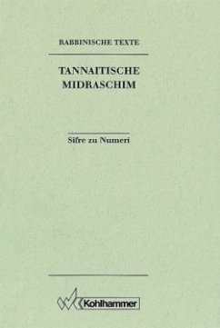 Cover Rabbinische Texte, Zweite Reihe: Tannaitische Midraschim. Band III: Sifre zu Numeri