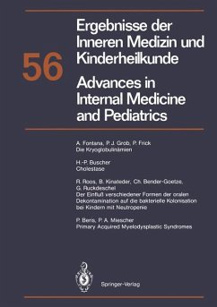 Ergebnisse der Inneren Medizin und Kinderheilkunde / Advances in Internal Medicine and Pediatrics: 56 (Ergebnisse der Inneren Medizin und ... Advances in Internal Medicine and Pediatrics)