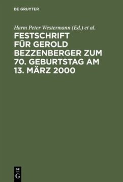 Festschrift für Gerold Bezzenberger zum 70. Geburtstag am 13. März 2000 - Westermann, Harm Peter / Mock, Klaus (Hgg.)