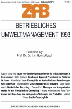 Cover Betriebliches Umweltmanagement 1993