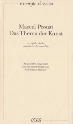 Das Thema der Kunst - Proust, Marcel