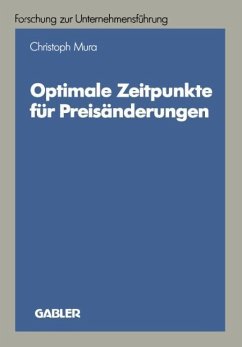 Optimale Zeitpunkte für Preisänderungen - Mura, Christoph