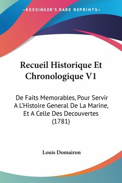 Recueil Historique Et Chronologique V1