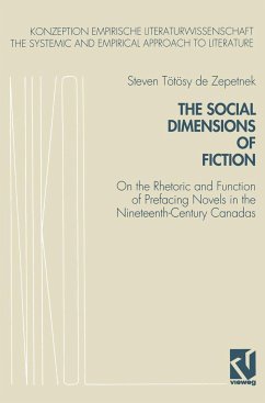 The Social Dimensions of Fiction - Zepetnek, Steven Tötösy de