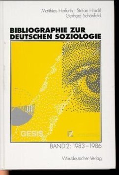 1983-1986 / Bibliographie zur deutschen Soziologie 2